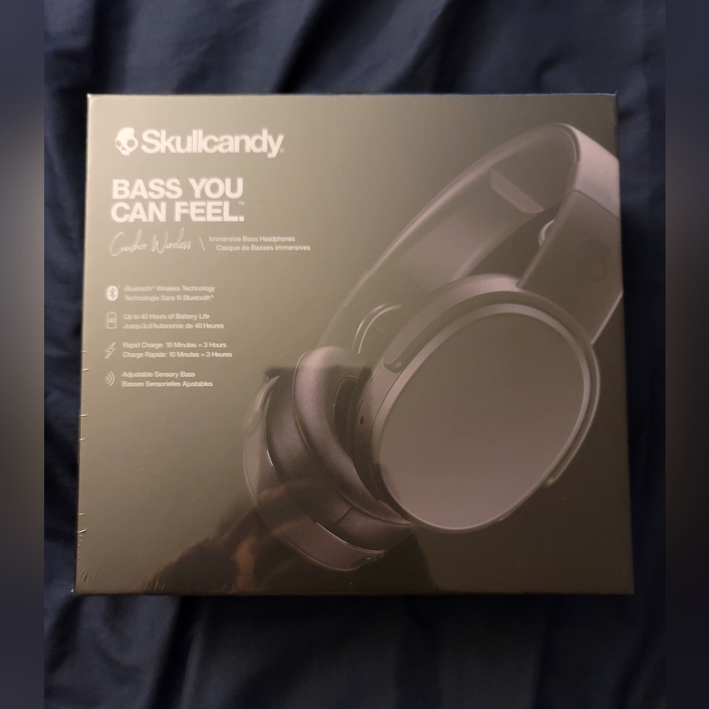 New Skullcandy Crusher Wireless Over-Ear Bluetooth Headphones